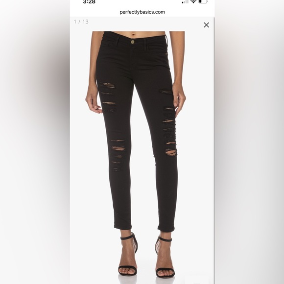 Frame Denim le skinny ripped in US size 26. - Picture 3 of 16
